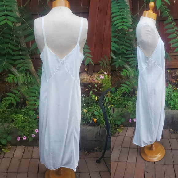 Vintage 1950s white slip large - Picture 4 of 7